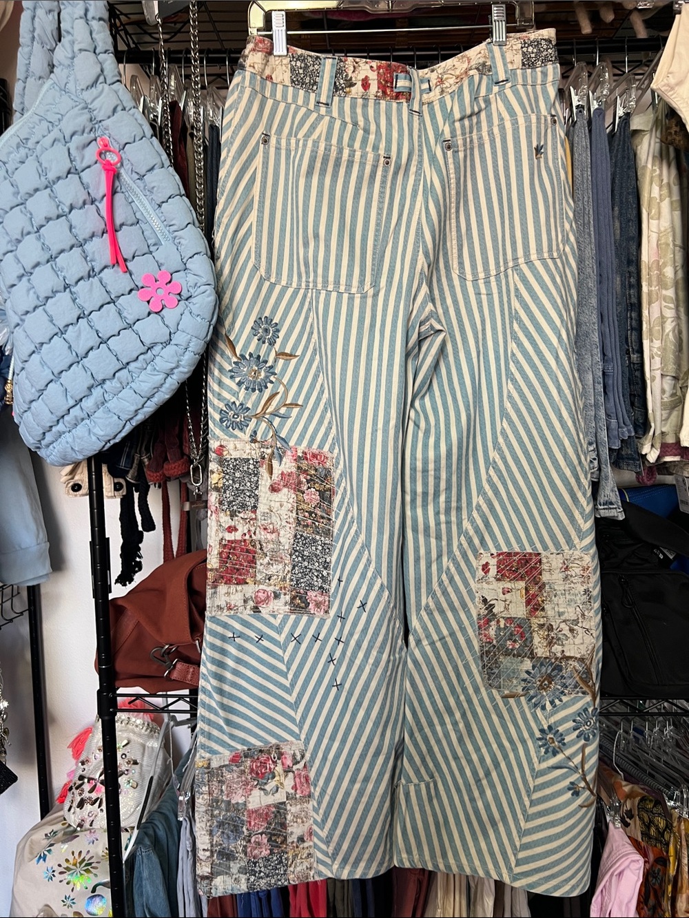 Free People:Runyon Hand Stitch Patched Pant| NWT - Picture 8 of 13